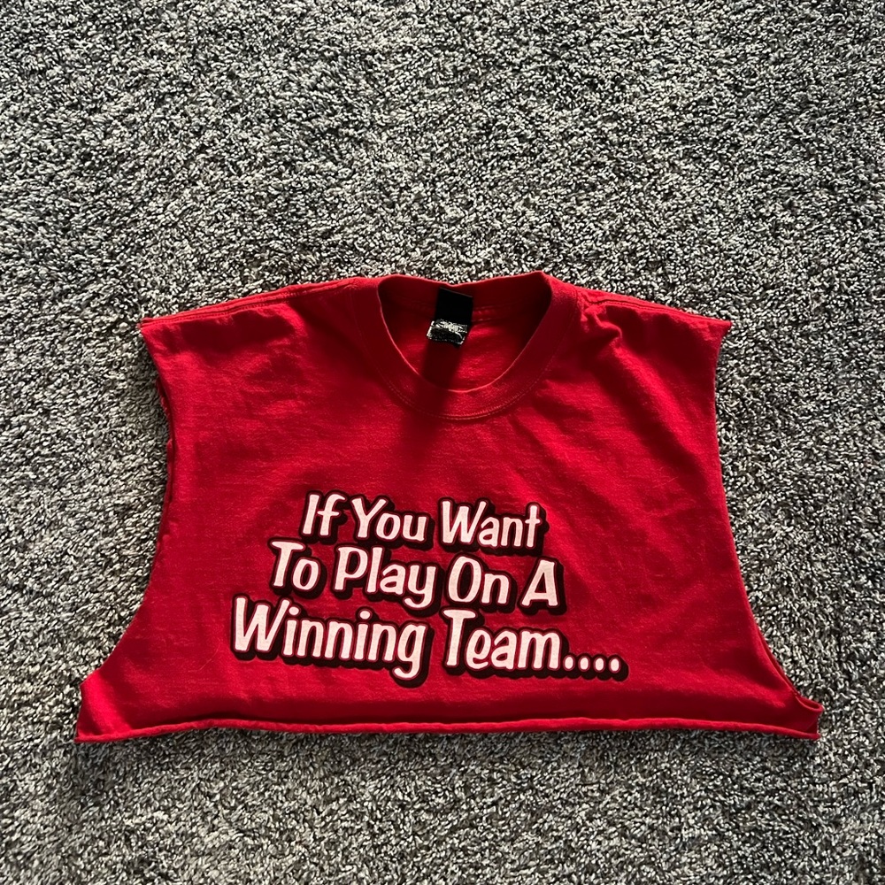 Indiana university cropped tee
